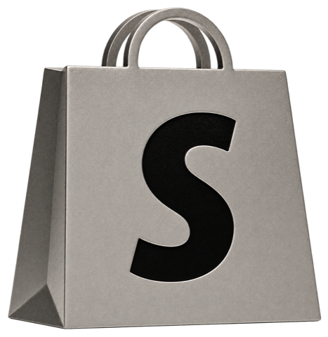 Silver Shopify award trophy